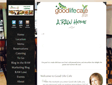 Tablet Screenshot of goodlifecafe.net